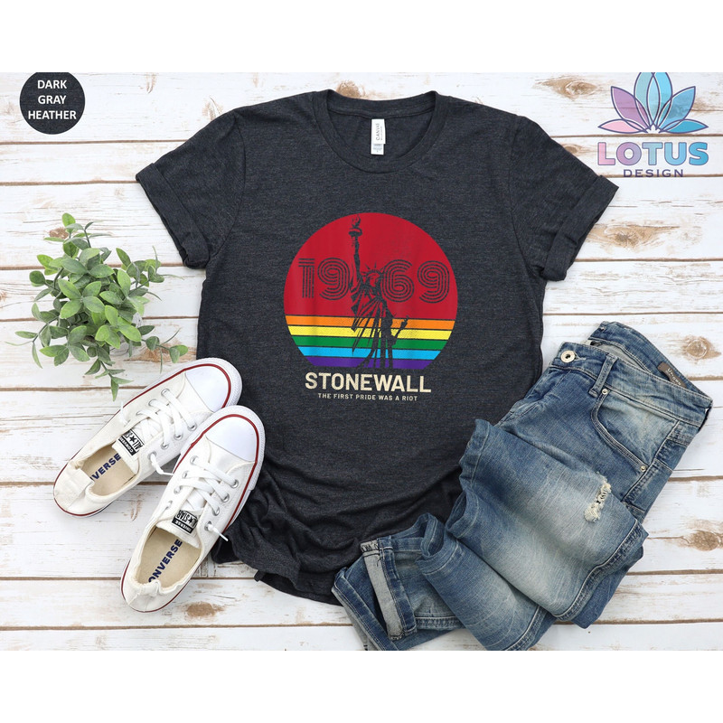 Stonewall 1969 T-Shirt, The First Pride Shirt, Pride Parade T-Shirt, LGBT Riot Tee, Parade 1969 Tee, Rainbow Sweat, Lesbian Gay Parade Tee - 3.jpg