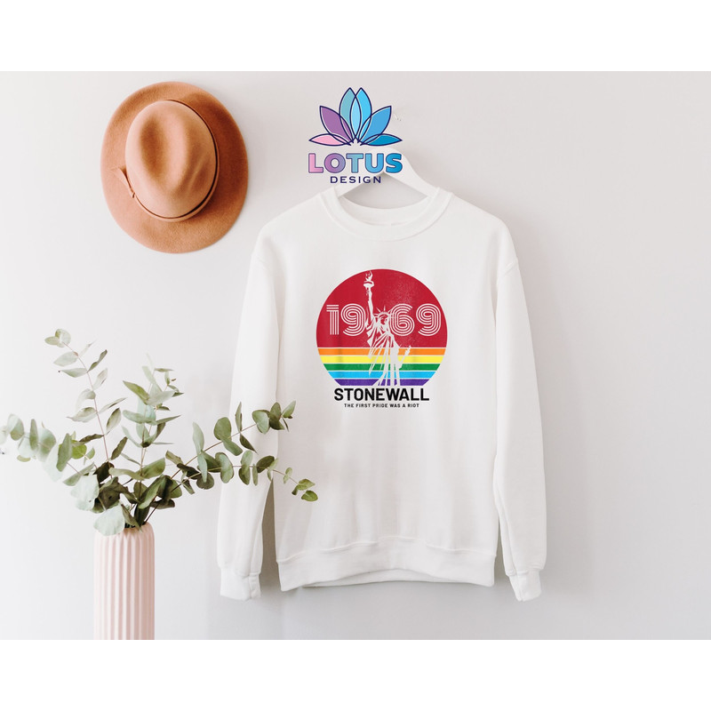 Stonewall 1969 T-Shirt, The First Pride Shirt, Pride Parade T-Shirt, LGBT Riot Tee, Parade 1969 Tee, Rainbow Sweat, Lesbian Gay Parade Tee - 4.jpg