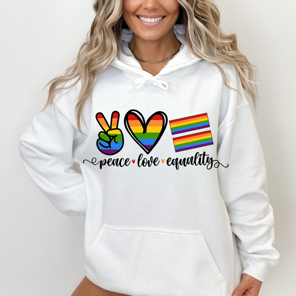 Peace Love Equality Shirt, Equal Right Shirt, LGBTQ Shirt, Equality Shirt, Pride Month Sweatshirt, Peace Love Hoodie, LGBTQ Rights Shirts - 2.jpg
