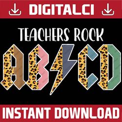 funny teacher abcd rocks back to school teachers rock abcd png, first day of school png, back to school png, digital dow