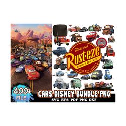 400 cars disney bundle png, cars png, disney png
