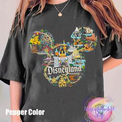 disneyland shirt, vintage disneyland shirt, retro disney shirts, disneyland family shirt, disney comfort colors shirt, m
