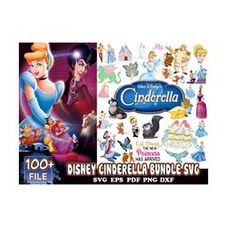 100 file disney cinderella bundle svg, disney svg, cinderella svg, disney cinderella
