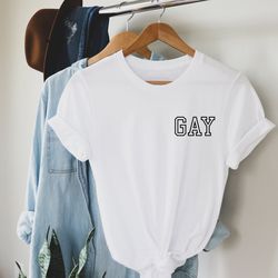 gay pocket size t shirt. perfect gift, pride t shirt, pride shirt. unisex t shirt. lgbt tee