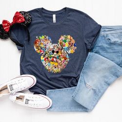disney birthday girl shirt, colorful disney birthday shirt, matching disneyland shirt, mickey minnie birthday shirt, bir