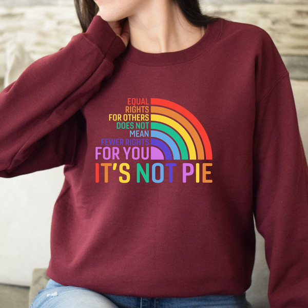 Equal rights for others does not mean fewer rights for you shirt, it not pie shirt, LGBT Rainbow, Black Rainbow, Transgender Rainbow, Pride - 1.jpg
