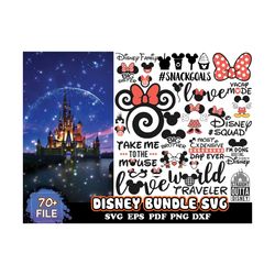 70 disney bundle svg, mickey svg, disney svg