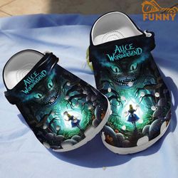 alice in wonderland cat crocs, sandals, shoes