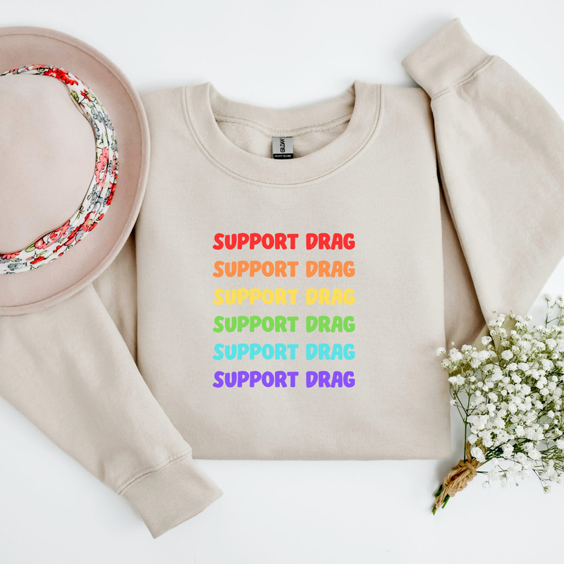 Support Drag Shirt, Pro Drag Queen Top, LGBTQ Rights TShirt, Drag Ban Protest Tee, Rainbow Drag Show TShirt, Gay Rights Gift, Social Justice - 2.jpg