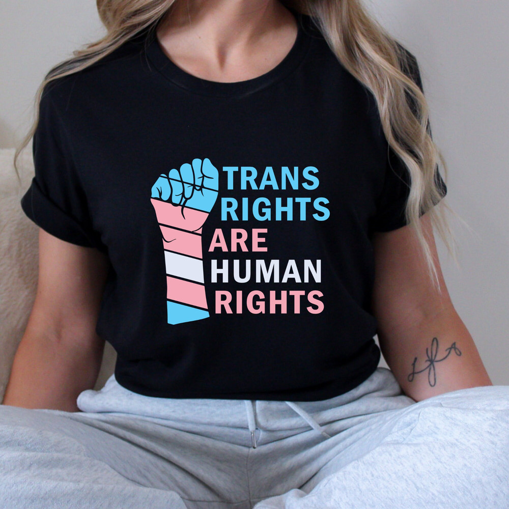 Trans Rights are Human Rights Shirt, Protect Trans Kids Tee, Transgender Pride Shirt, LGBTQIA Rights Top, Trans Lives Matter Shirt Gift - 1.jpg
