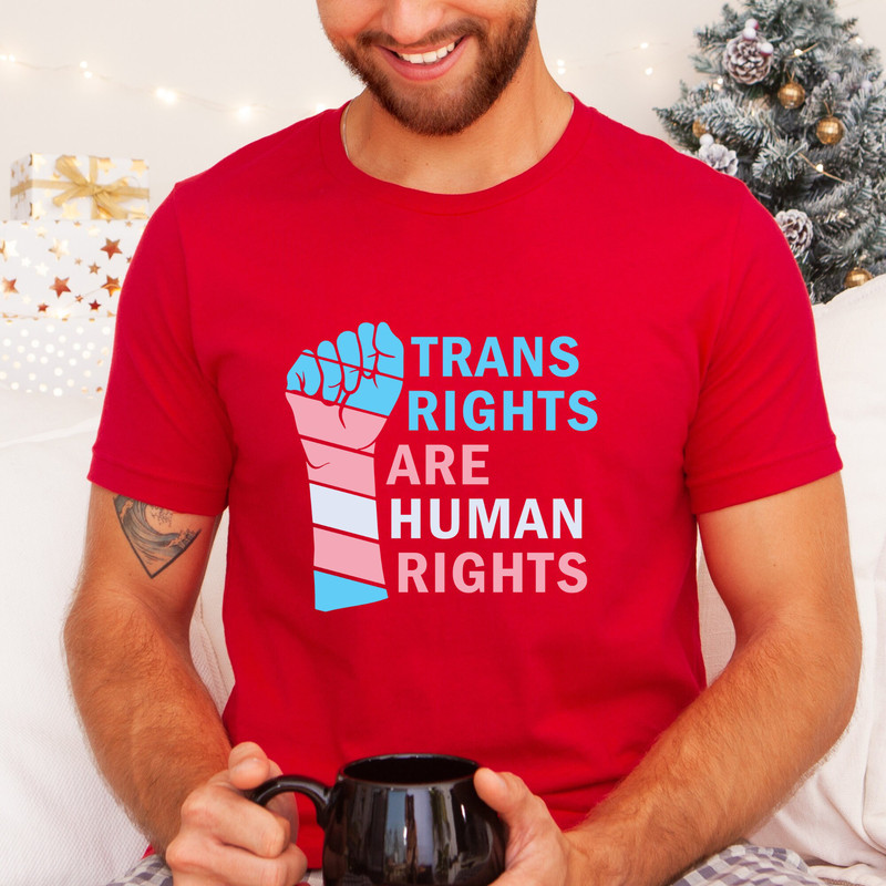 Trans Rights are Human Rights Shirt, Protect Trans Kids Tee, Transgender Pride Shirt, LGBTQIA Rights Top, Trans Lives Matter Shirt Gift - 2.jpg