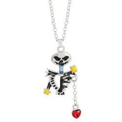 Disney Nightmare Before Christmas Jewelry Necklace Jack Skellington Skull Pendant Necklace for Halloween