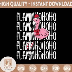 pink flamingo in santa hat christmas in july svg, summer vibes, beach vacation, holiday, tropical svg, svg, png files