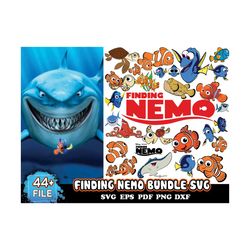 44 finding nemo bundle svg, nemo svg, mickey svg