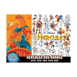 60 files hercules svg bundle files for cricut, disney svg