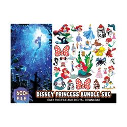 600 disney princess bundle svg, princess svg, disney svg