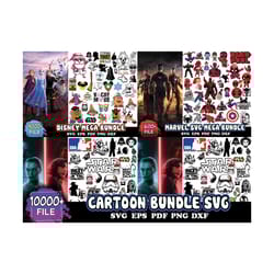 10000 files cartoon bundle svg, disney svg, mickey svg