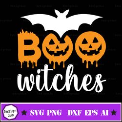 boo witches svg, pumpkin svg, halloween shirts svg, family halloween svg, happy halloween svg, wavy stacked, for cricut,