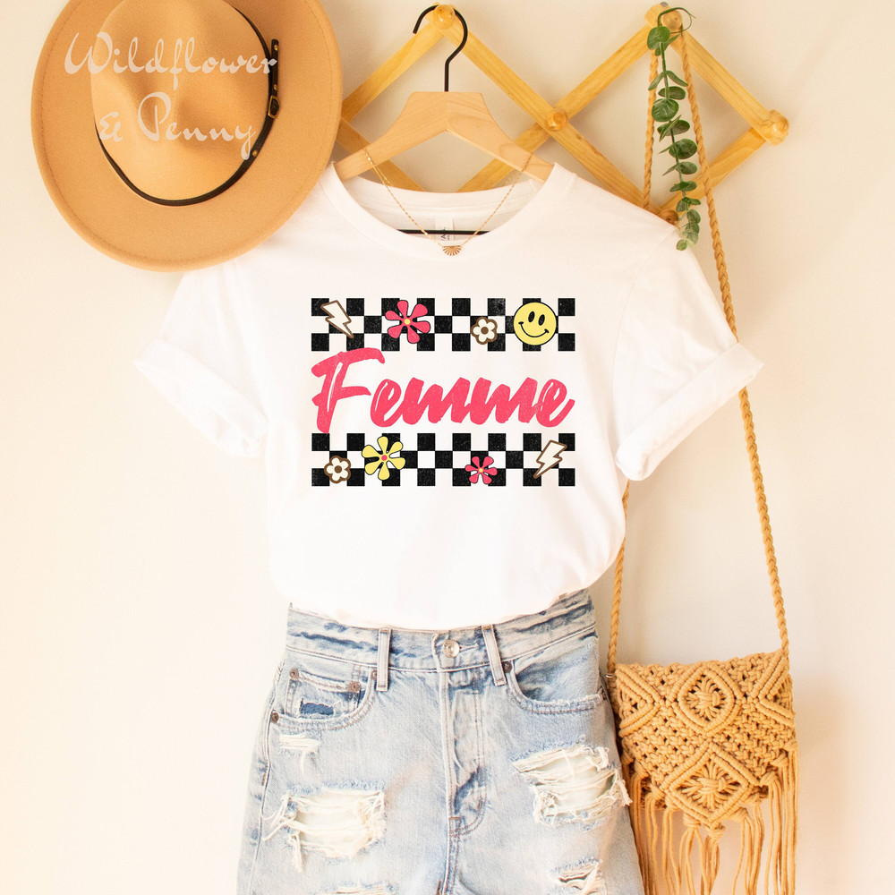 Femme shirt Subtle Lesbian Shirt Live Laugh Lesbian Lesbian Pride Top Lgbtq Ally Sapphic Society Shirt lesbian tee lgbt shirt - 3.jpg