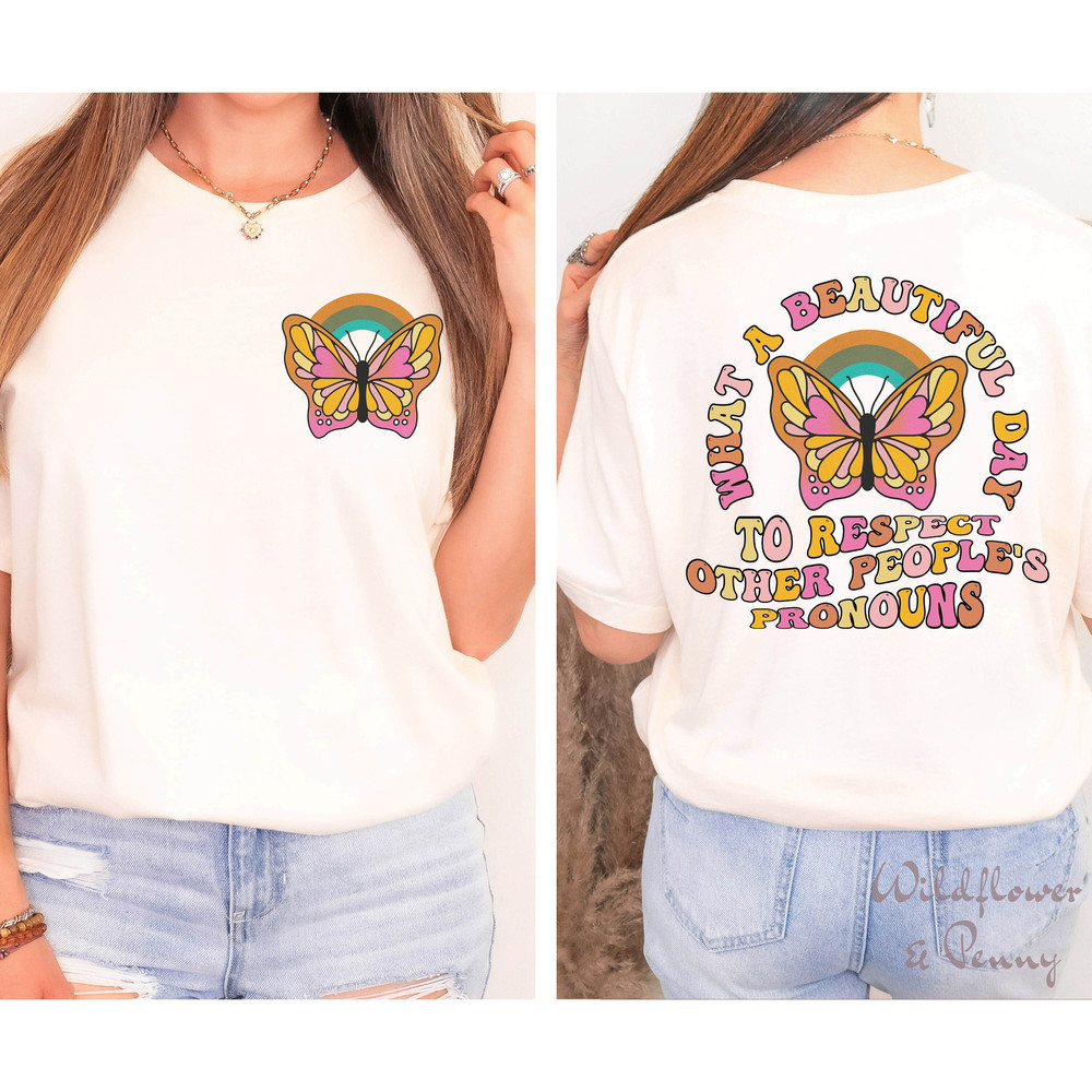 Gay Pride shirt,Respect Other People's Pronouns Shirt,lgbt shirt, queer lgbtq T-Shirt,LGBTQIA+ Shirts,Ally Pride Tee, lesbian they them tee - 2.jpg