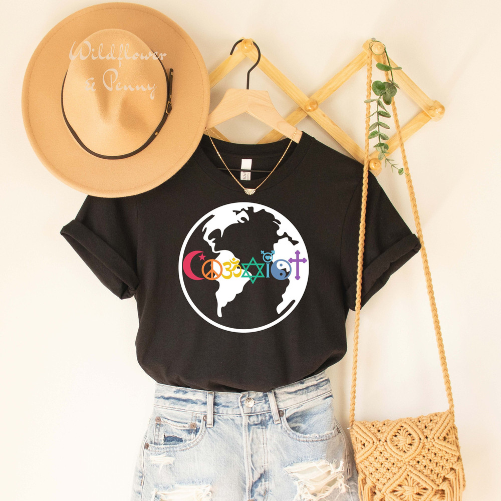 pride coexist shirt, lgbt shirt, lgbtq shirt, gay pride parade, religion yin yang peace tolerance kindness diversity inclusion matters shirt - 2.jpg