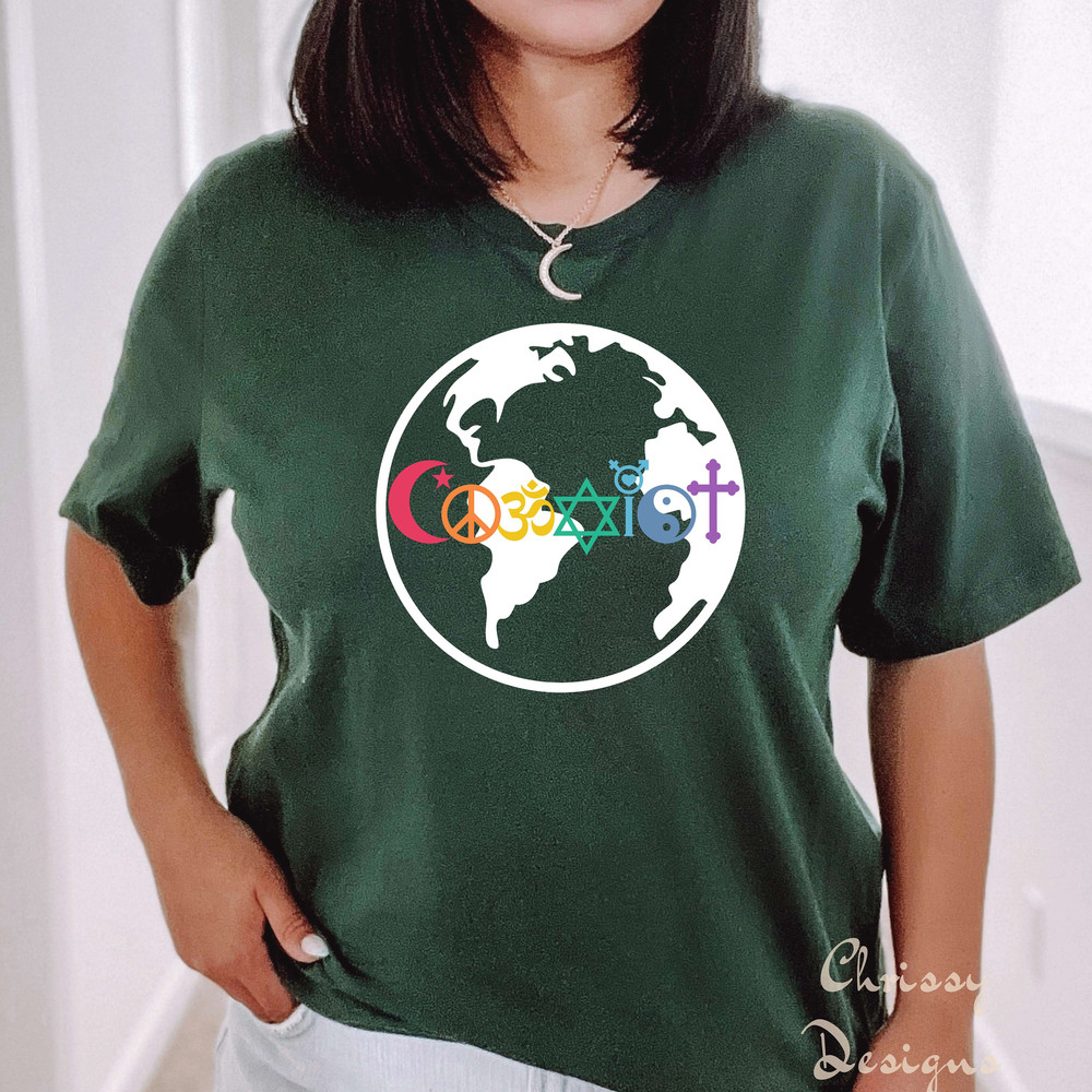 pride coexist shirt, lgbt shirt, lgbtq shirt, gay pride parade, religion yin yang peace tolerance kindness diversity inclusion matters shirt - 4.jpg