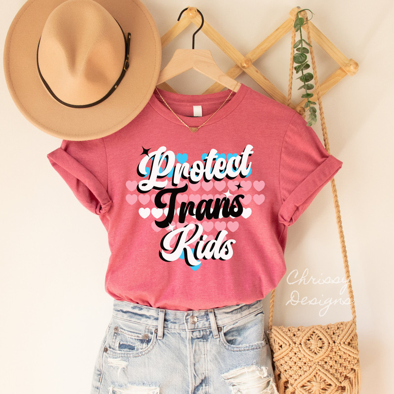 Protect Trans Kids, LGBTQ Pride, Trans Pride, Ally Gift, Trans Pride Flag Tee, Distressed Trans Shirt, Trans Rights, Vintage Trans Tee - 2.jpg