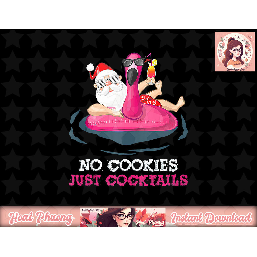 Christmas In July No Cookies Just Cocktails Summer Flamingo Tank Top copy.jpg