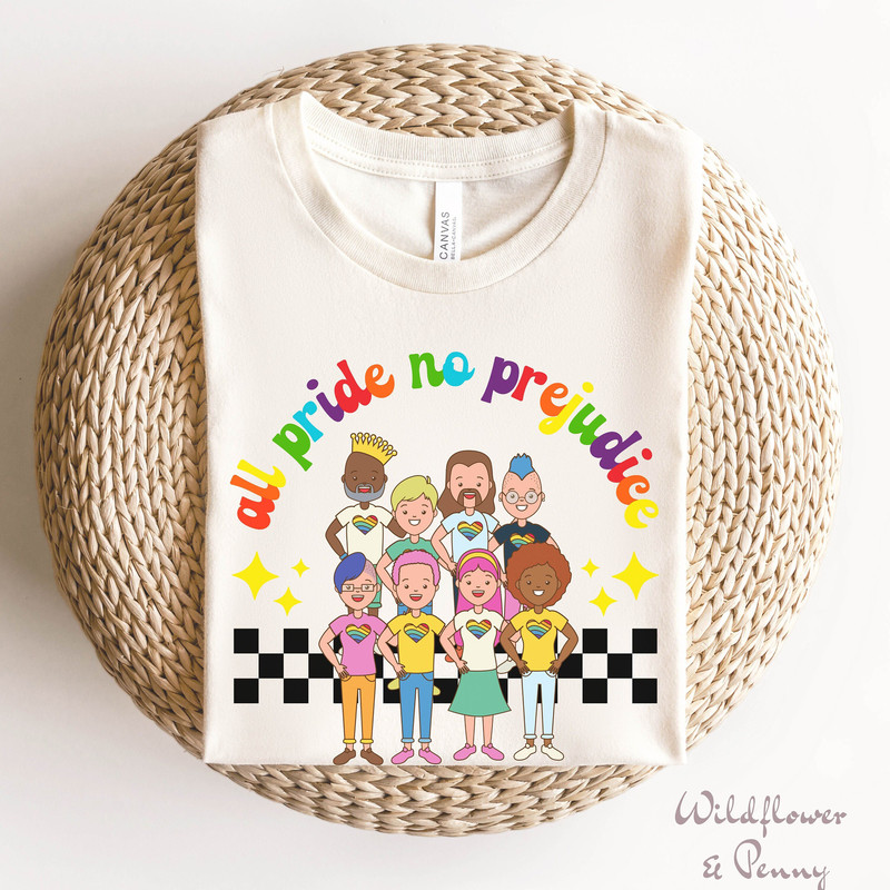 rainbow pride shirt, all pride no prejudice pride month shirt, lesbian pride outfit, gay rights blm shirt, lgbtq pride shirt, pride ally tee - 1.jpg