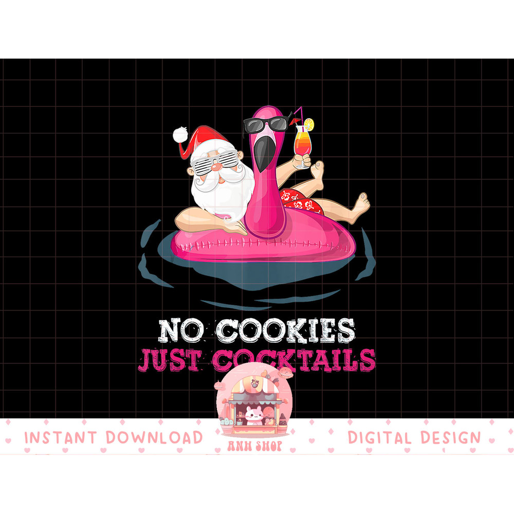 Christmas In July No Cookies Just Cocktails Summer Flamingo Tank Top copy.jpg