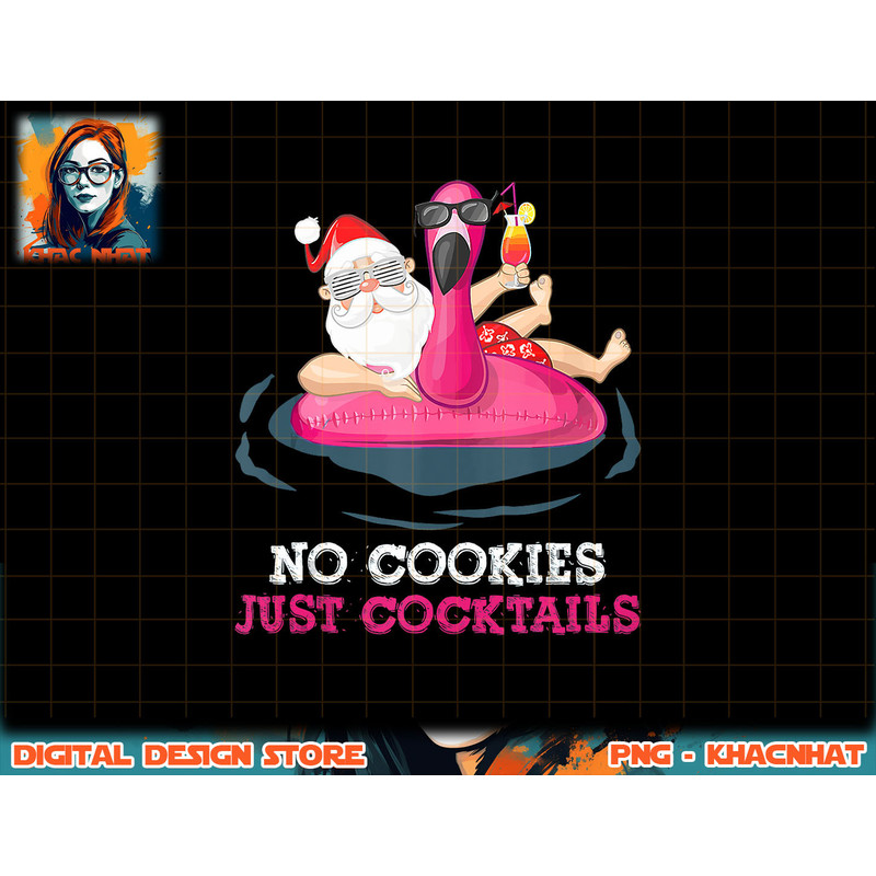 Christmas In July No Cookies Just Cocktails Summer Flamingo Tank Top copy.jpg