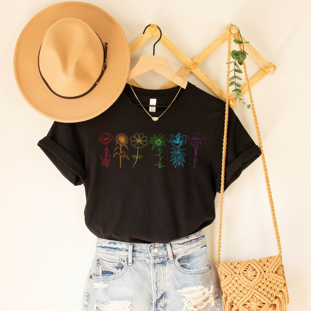 retro autism awareness shirt, austism tshirt, autism mom shirt, neurospicy shirt, neurodivergent shirt, floral lgbt shirt, subtle pride tee - 2.jpg