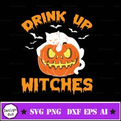 drink up witches funny halloween svg, halloween, cricut, silhouette, witch svg, witch hat svg, spider svg, halloween svg