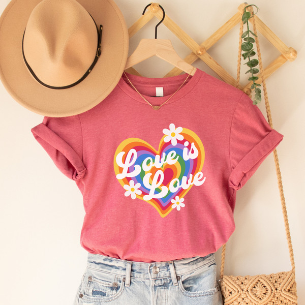 Vintage style pride shirt, Gay Rainbow Shirt, LGBT Shirt, Lesbian Shirt, Gay Pride Shirt, gay valentines shirt, ally shirt, Valentines shirt - 2.jpg