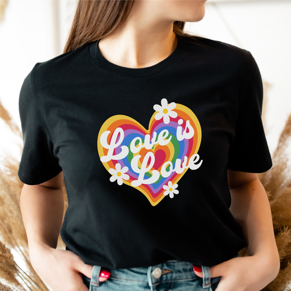 Vintage style pride shirt, Gay Rainbow Shirt, LGBT Shirt, Lesbian Shirt, Gay Pride Shirt, gay valentines shirt, ally shirt, Valentines shirt - 3.jpg