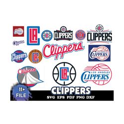 11 file clippers svg bundle