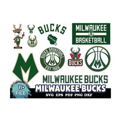 11 file milwaukee bucks svg bundle