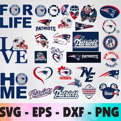 New England Patriots logo, bundle logo, svg, png, eps, dxf
