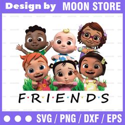 Watermelon Friends Png File, Cocomelon With Friend Birthday Boy Girl Png File Download, Digital Print, Cocomelon Family