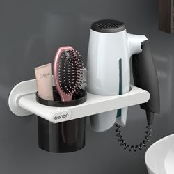 hanging hair dryer storage rack