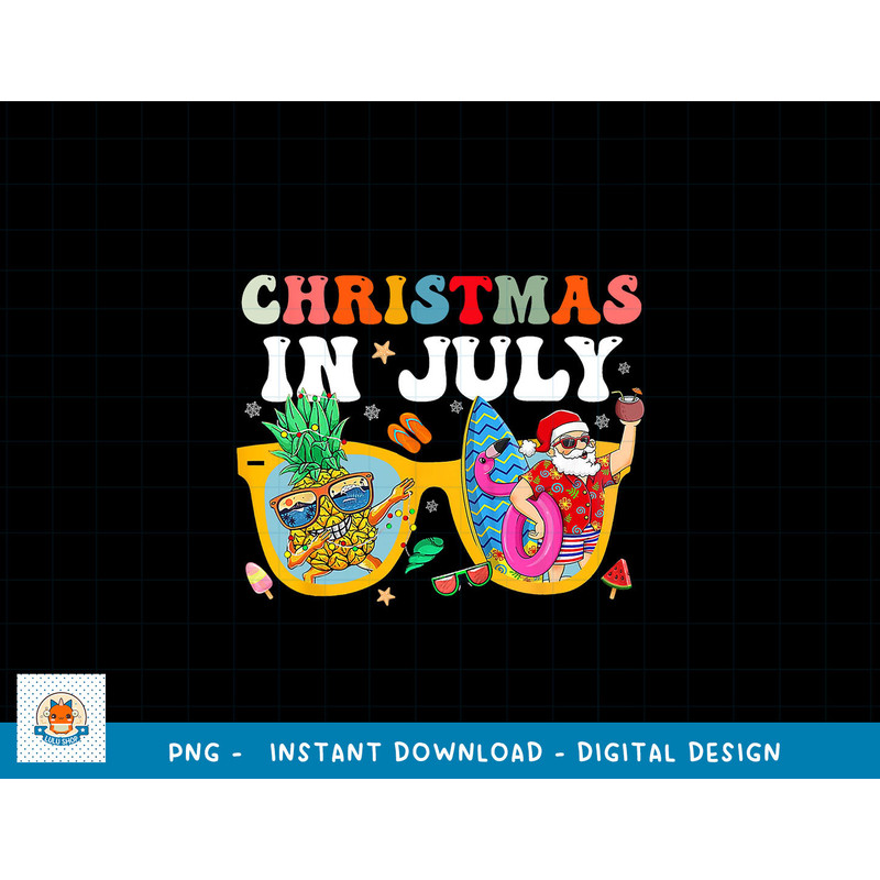 Christmas In July Santa Sunglasses Summer Beach Funny Xmas png, sublimation copy.jpg
