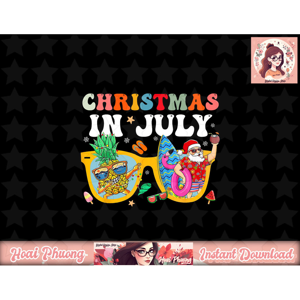 Christmas In July Santa Sunglasses Summer Beach Funny Xmas png, sublimation copy.jpg