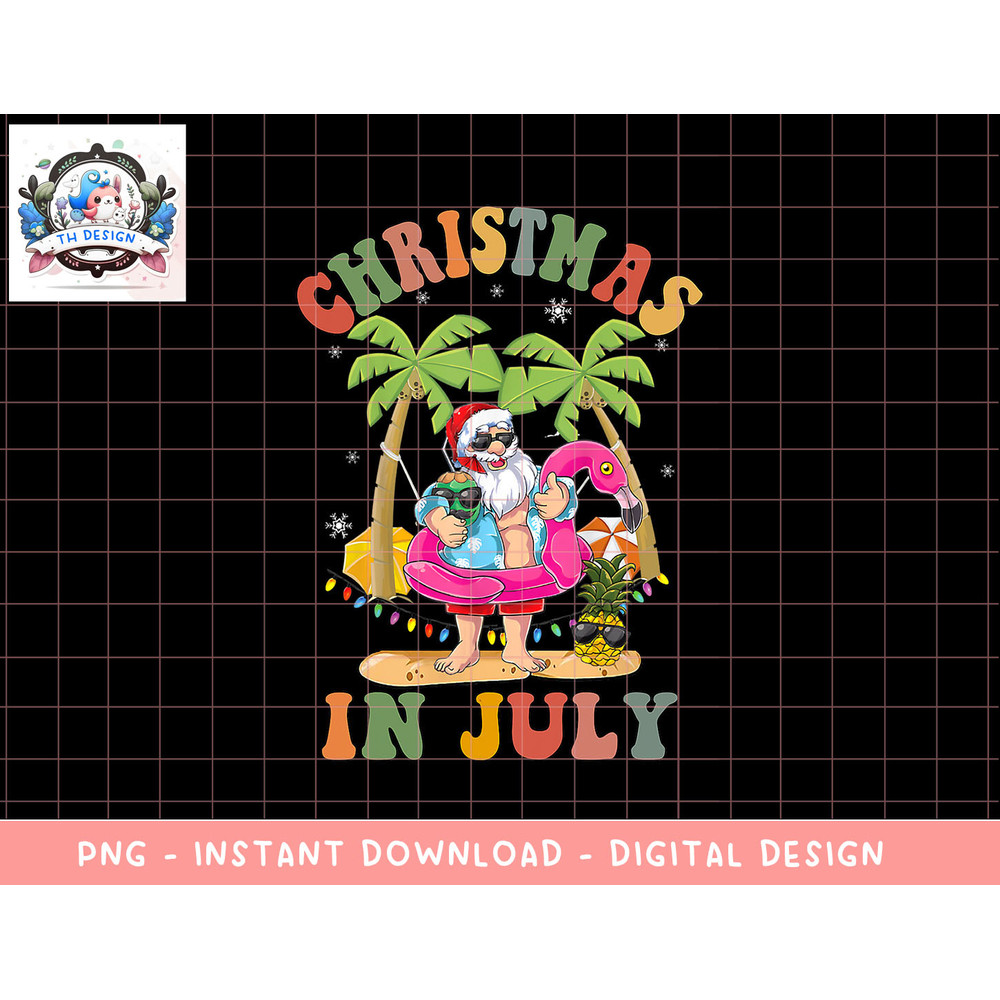 Christmas In July Shirt Funny Santa Summer Beach Vacation png, sublimation copy.jpg