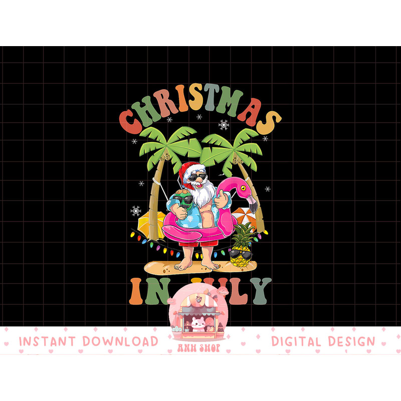 Christmas In July Shirt Funny Santa Summer Beach Vacation png, sublimation copy.jpg
