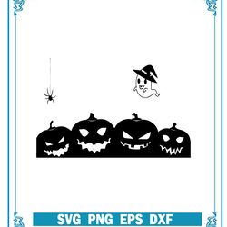 Ghost Halloween Svg, Ghost Pumpkin Halloweem Svg, Cute Ghost & Pumpkin Halloween Svg