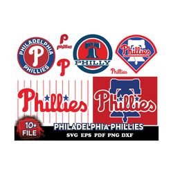 10 FILE Philadelphia Phillies Svg Bundle