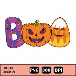 boo doodle letters sublimation png design | hand drawn | happy halloween | digital download | whimsical hand painted can