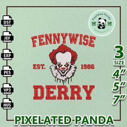 halloween clown embroidery design, horror killer halloween embroidery design, scary halloween movie embroidery machine f
