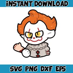 horror characters svg, cartoon horror png, svg, eps, dxf files, digital instant download (16)