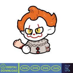 horror characters svg, cartoon horror png, svg, eps, dxf files, digital instant download (16)